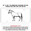 6 X 12 Full Size Aluminum License Plate for Cars and Trucks  Thumbnail