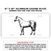 6 X 12 Full Size Aluminum License Plate for Cars and Trucks  Thumbnail