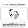 6 X 12 Full Size Aluminum License Plate for Cars and Trucks  Thumbnail