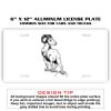 6 X 12 Full Size Aluminum License Plate for Cars and Trucks  Thumbnail