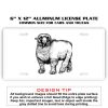 6 X 12 Full Size Aluminum License Plate for Cars and Trucks  Thumbnail