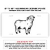 6 X 12 Full Size Aluminum License Plate for Cars and Trucks  Thumbnail