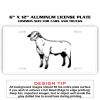 6 X 12 Full Size Aluminum License Plate for Cars and Trucks  Thumbnail