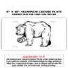 6 X 12 Full Size Aluminum License Plate for Cars and Trucks  Thumbnail