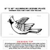 6 X 12 Full Size Aluminum License Plate for Cars and Trucks  Thumbnail