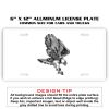 6 X 12 Full Size Aluminum License Plate for Cars and Trucks  Thumbnail