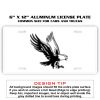 6 X 12 Full Size Aluminum License Plate for Cars and Trucks  Thumbnail