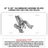 6 X 12 Full Size Aluminum License Plate for Cars and Trucks  Thumbnail