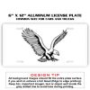 6 X 12 Full Size Aluminum License Plate for Cars and Trucks  Thumbnail
