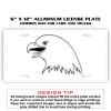 6 X 12 Full Size Aluminum License Plate for Cars and Trucks  Thumbnail
