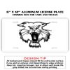 6 X 12 Full Size Aluminum License Plate for Cars and Trucks  Thumbnail