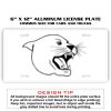 6 X 12 Full Size Aluminum License Plate for Cars and Trucks  Thumbnail