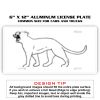 6 X 12 Full Size Aluminum License Plate for Cars and Trucks  Thumbnail