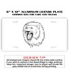 6 X 12 Full Size Aluminum License Plate for Cars and Trucks  Thumbnail