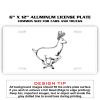 6 X 12 Full Size Aluminum License Plate for Cars and Trucks  Thumbnail
