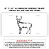 6 X 12 Full Size Aluminum License Plate for Cars and Trucks  Thumbnail