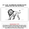 6 X 12 Full Size Aluminum License Plate for Cars and Trucks  Thumbnail