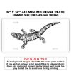 6 X 12 Full Size Aluminum License Plate for Cars and Trucks  Thumbnail