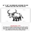 6 X 12 Full Size Aluminum License Plate for Cars and Trucks  Thumbnail