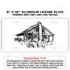 6 X 12 Full Size Aluminum License Plate for Cars and Trucks  Thumbnail