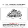 6 X 12 Full Size Aluminum License Plate for Cars and Trucks  Thumbnail