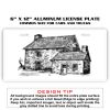 6 X 12 Full Size Aluminum License Plate for Cars and Trucks  Thumbnail