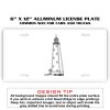 6 X 12 Full Size Aluminum License Plate for Cars and Trucks  Thumbnail