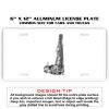 6 X 12 Full Size Aluminum License Plate for Cars and Trucks  Thumbnail