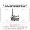 6 X 12 Full Size Aluminum License Plate for Cars and Trucks  Thumbnail