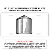 6 X 12 Full Size Aluminum License Plate for Cars and Trucks  Thumbnail