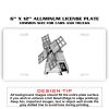 6 X 12 Full Size Aluminum License Plate for Cars and Trucks  Thumbnail