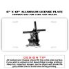 6 X 12 Full Size Aluminum License Plate for Cars and Trucks  Thumbnail