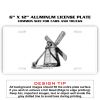 6 X 12 Full Size Aluminum License Plate for Cars and Trucks  Thumbnail