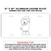 6 X 12 Full Size Aluminum License Plate for Cars and Trucks  Thumbnail