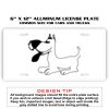 6 X 12 Full Size Aluminum License Plate for Cars and Trucks  Thumbnail
