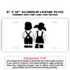 6 X 12 Full Size Aluminum License Plate for Cars and Trucks  Thumbnail