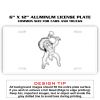 6 X 12 Full Size Aluminum License Plate for Cars and Trucks  Thumbnail