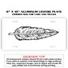 6 X 12 Full Size Aluminum License Plate for Cars and Trucks  Thumbnail