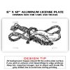 6 X 12 Full Size Aluminum License Plate for Cars and Trucks  Thumbnail