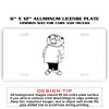 6 X 12 Full Size Aluminum License Plate for Cars and Trucks  Thumbnail