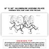 6 X 12 Full Size Aluminum License Plate for Cars and Trucks  Thumbnail