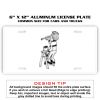 6 X 12 Full Size Aluminum License Plate for Cars and Trucks  Thumbnail