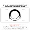 6 X 12 Full Size Aluminum License Plate for Cars and Trucks  Thumbnail