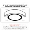 6 X 12 Full Size Aluminum License Plate for Cars and Trucks  Thumbnail