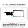6 X 12 Full Size Aluminum License Plate for Cars and Trucks  Thumbnail
