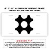 6 X 12 Full Size Aluminum License Plate for Cars and Trucks  Thumbnail