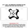 6 X 12 Full Size Aluminum License Plate for Cars and Trucks  Thumbnail