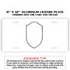 6 X 12 Full Size Aluminum License Plate for Cars and Trucks  Thumbnail