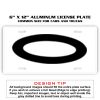 6 X 12 Full Size Aluminum License Plate for Cars and Trucks  Thumbnail