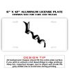 6 X 12 Full Size Aluminum License Plate for Cars and Trucks  Thumbnail